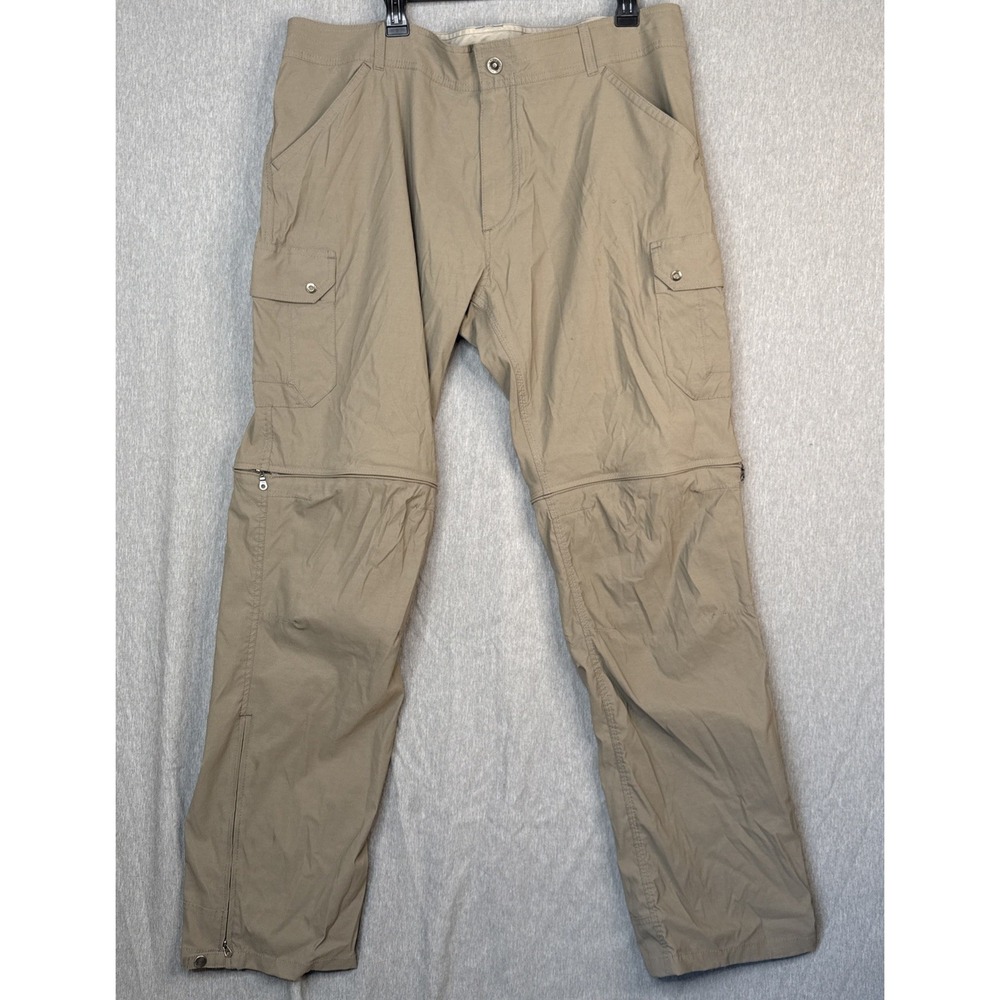 Kuhl Stealth Men's 40x34 Convertible Stealth Pants Shorts Khaki Outdoor Hiking